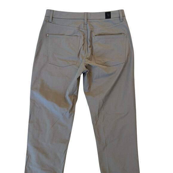 Vuori Meta Pants Athletic Slim Chino Stretch Performance Grey Men’s 31 x 34 Tall - Picture 10 of 13